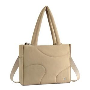 Amazon Essentials Tan Quilted Tote Bag